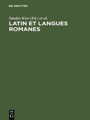 cover image of Latin et langues romanes